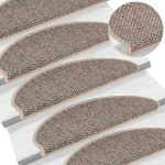 vidaXL Covorașe scări autoadezive, 30 buc. bej 65x21x4 cm aspect sisal vidaXL Covorașe scări autoadezive, 30 buc. bej 65x21x4 cm aspect sisal