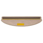 vidaXL Covorașe scări autoadezive 30buc nisipiu 65x21x4cm aspect sisal