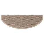vidaXL Covorașe scări autoadezive 30buc nisipiu 65x21x4cm aspect sisal