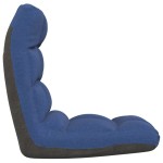 vidaXL Scaun de podea pliabil, albastru, material textil vidaXL Scaun de podea pliabil, albastru, material textil