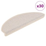 vidaXL Covorașe scară autoadezive aspect sisal 30 buc 65x21x4cm Berber