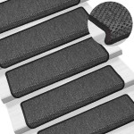 vidaXL Covorașe autoadezive scări 30 buc antracit 65x21x4 aspect sisal vidaXL Covorașe autoadezive scări 30 buc antracit 65x21x4 aspect sisal