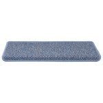 vidaXL Covorașe scări autoadezive, 30 buc. albastru 65x21x4 cm, sisal