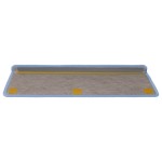 vidaXL Covorașe scări autoadezive, 30 buc. albastru 65x21x4 cm, sisal