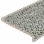 vidaXL Covorașe scară autoadezive aspect sisal 30 buc 65x21x4 cm verde