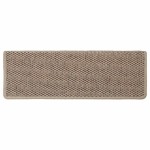vidaXL Covorașe scări autoadezive 30buc nisipiu 65x21x4cm aspect sisal