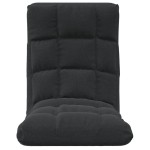 vidaXL Scaun de podea pliabil, negru, material textil vidaXL Scaun de podea pliabil, negru, material textil