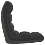 vidaXL Scaun de podea pliabil, negru, material textil vidaXL Scaun de podea pliabil, negru, material textil