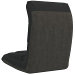vidaXL Scaun de podea pliabil, negru, material textil vidaXL Scaun de podea pliabil, negru, material textil