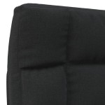 vidaXL Scaun de podea pliabil, negru, material textil vidaXL Scaun de podea pliabil, negru, material textil