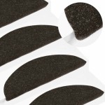 vidaXL Covorașe scară autoadezive 20 buc Antracit 65x22,5x3,5 cm