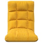 vidaXL Scaun de podea pliabil, galben muștar, material textil vidaXL Scaun de podea pliabil, galben muștar, material textil