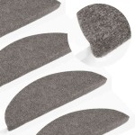 vidaXL Covorașe scară autoadezive 20 buc Gri 65x22,5x3,5 cm
