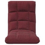 vidaXL Scaun de podea pliabil, roșu vin, material textil vidaXL Scaun de podea pliabil, roșu vin, material textil