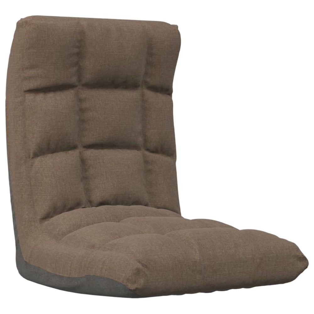 vidaXL Scaun de podea pliabil, gri taupe, material textil