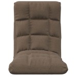 vidaXL Scaun de podea pliabil, gri taupe, material textil vidaXL Scaun de podea pliabil, gri taupe, material textil