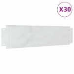vidaXL Borduri pentru gazon 30 pcs Argintiu 100 x 25 cm