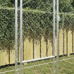 vidaXL Cușcă pentru câine Argintiu 600 x 200 x 200 cm Oțel Galvanizat