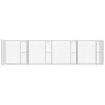 vidaXL Cușcă pentru câine Argintiu 800 x 200 x 200 cm Oțel Galvanizat