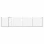 vidaXL Cușcă pentru câine Argintiu 800 x 200 x 256 cm Oțel Galvanizat