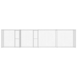 vidaXL Cușcă pentru câine Argintiu 600 x 200 x 200 cm Oțel Galvanizat