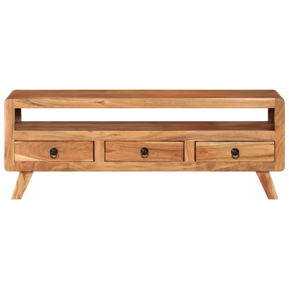 vidaXL Comodă TV, 110x30x40 cm, lemn masiv de acacia