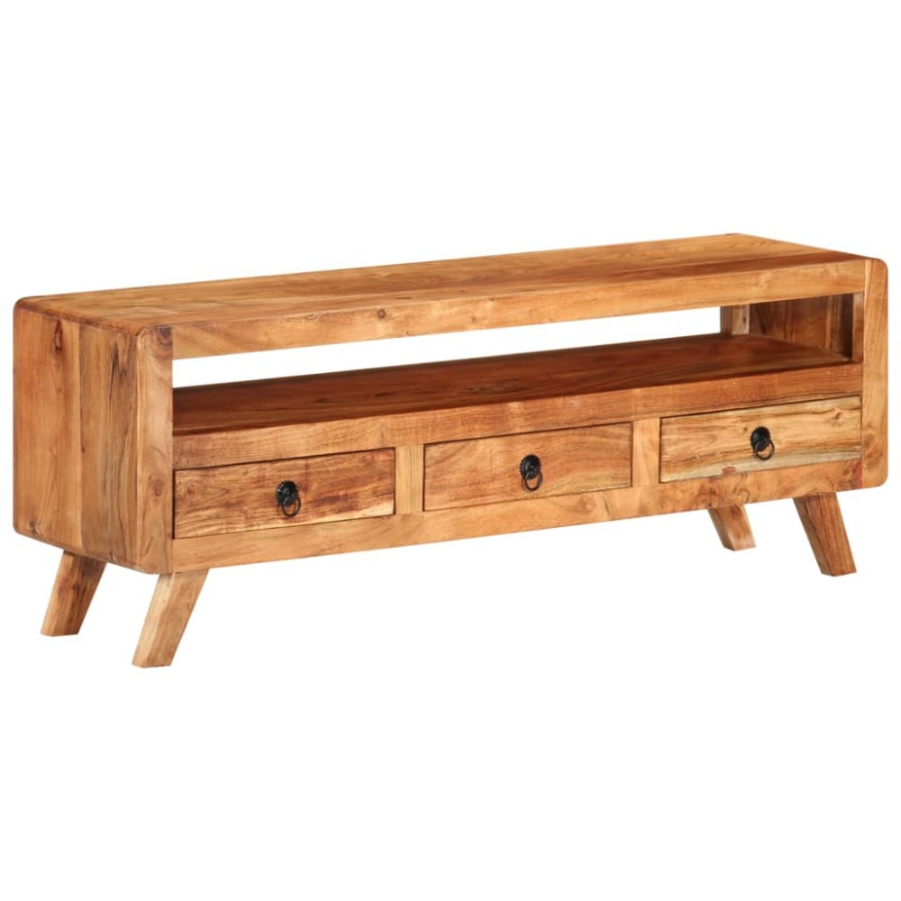 vidaXL Comodă TV, 110x30x40 cm, lemn masiv de acacia