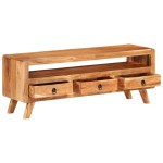 vidaXL Comodă TV, 110x30x40 cm, lemn masiv de acacia
