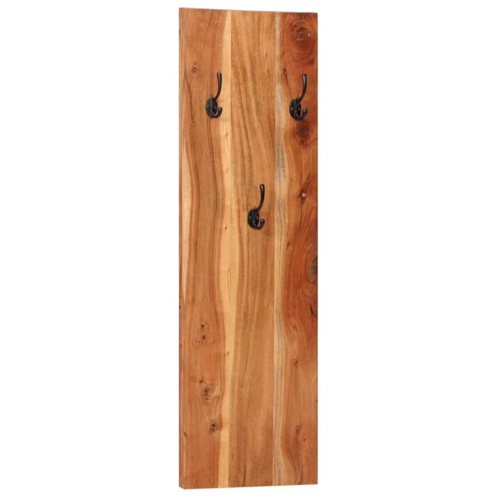 vidaXL Cuier de haine de perete 2 buc. 36x3x110 cm, lemn masiv acacia