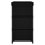vidaXL Dulap depozitare cu 6 sertare, negru, 55x29x55 cm, oțel vidaXL Dulap depozitare cu 6 sertare, negru, 55x29x55 cm, oțel