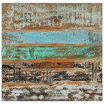 vidaXL Masă de bucătărie, 82x80x76 cm, lemn masiv reciclat