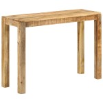 vidaXL Masă consolă, 110x35x76 cm, lemn de mango nefinisat vidaXL Masă consolă, 110x35x76 cm, lemn de mango nefinisat