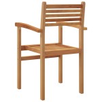 vidaXL Scaune de grădină stivuibile 6 pcs Maro 55.5 x 55.5 x 90 cm vidaXL Scaune de grădină stivuibile 6 pcs Maro 55.5 x 55.5 x 90 cm