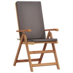 vidaXL Scaun pentru Grădină cu pernă 4 pcs Maro 57 x 71.5 x 104cm vidaXL Scaun pentru Grădină cu pernă 4 pcs Maro 57 x 71.5 x 104cm