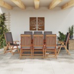 vidaXL Scaun pentru Grădină cu pernă 8 pcs Maro 57 x 71.5 x 104cm vidaXL Scaun pentru Grădină cu pernă 8 pcs Maro 57 x 71.5 x 104cm