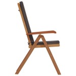 vidaXL Scaun pentru Grădină cu pernă 8 pcs Maro 57 x 71.5 x 104cm vidaXL Scaun pentru Grădină cu pernă 8 pcs Maro 57 x 71.5 x 104cm