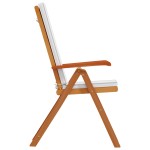 vidaXL Scaun pentru Grădină cu pernă 4 pcs Maro 57 x 71.5 x 104cm vidaXL Scaun pentru Grădină cu pernă 4 pcs Maro 57 x 71.5 x 104cm