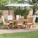 vidaXL Scaun pentru Grădină cu pernă 6 pcs Maro 57 x 71.5 x 104cm vidaXL Scaun pentru Grădină cu pernă 6 pcs Maro 57 x 71.5 x 104cm