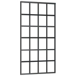 vidaXL Ușă glisantă cu set de feronerie neagră 102x205 cm Sticlă ESG vidaXL Ușă glisantă cu set de feronerie neagră 102x205 cm Sticlă ESG