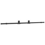 vidaXL Ușă glisantă cu set de feronerie neagră 102,5x205 cm Sticlă ESG vidaXL Ușă glisantă cu set de feronerie neagră 102,5x205 cm Sticlă ESG