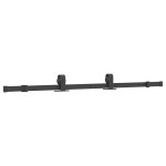 vidaXL Ușă glisantă cu set de feronerie neagră 76x205 cm Sticlă ESG vidaXL Ușă glisantă cu set de feronerie neagră 76x205 cm Sticlă ESG