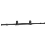 vidaXL Ușă glisantă cu set de feronerie neagră 76x205 cm Sticlă ESG vidaXL Ușă glisantă cu set de feronerie neagră 76x205 cm Sticlă ESG