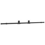 vidaXL Ușă glisantă cu set de feronerie neagră 102x205 cm Sticlă ESG vidaXL Ușă glisantă cu set de feronerie neagră 102x205 cm Sticlă ESG