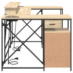 vidaXL Birou cu sertar Sonoma oak 182 x 101 x 87.5 cm Lemn compozit vidaXL Birou cu sertar Sonoma oak 182 x 101 x 87.5 cm Lemn compozit
