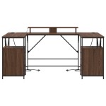 vidaXL Birou cu sertar cu depozitare Stejar 182 x 101 x 87.5 cm Lemn compozit vidaXL Birou cu sertar cu depozitare Stejar 182 x 101 x 87.5 cm Lemn compozit