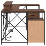 vidaXL Birou cu sertar cu depozitare Stejar 182 x 101 x 87.5 cm Lemn compozit vidaXL Birou cu sertar cu depozitare Stejar 182 x 101 x 87.5 cm Lemn compozit