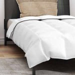 vidaXL Pilotă cu pernă 2 pcs Alb 140 x 200 cm Jos vidaXL Pilotă cu pernă 2 pcs Alb 140 x 200 cm Jos
