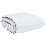 vidaXL Pilotă cu pernă 2 pcs Alb 150 x 200 cm Jos vidaXL Pilotă cu pernă 2 pcs Alb 150 x 200 cm Jos