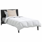 vidaXL Duvet de iarnă cu pernă 2 pcs Alb Pene de rață