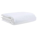 vidaXL Pilotă cu pernă 2 pcs Alb 155 x 220 cm Jos vidaXL Pilotă cu pernă 2 pcs Alb 155 x 220 cm Jos